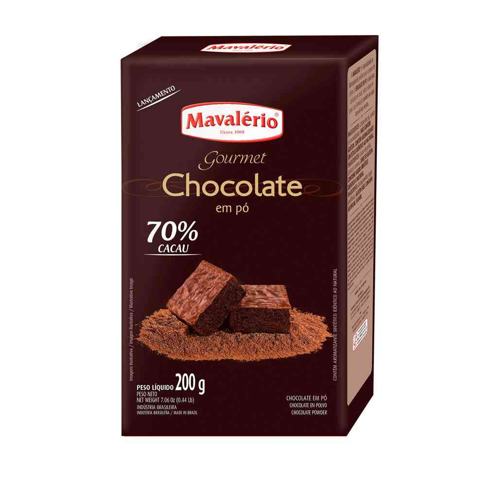 Imagem de Chocolate em pó 70% Cacau 200g - MAVALÉRIO